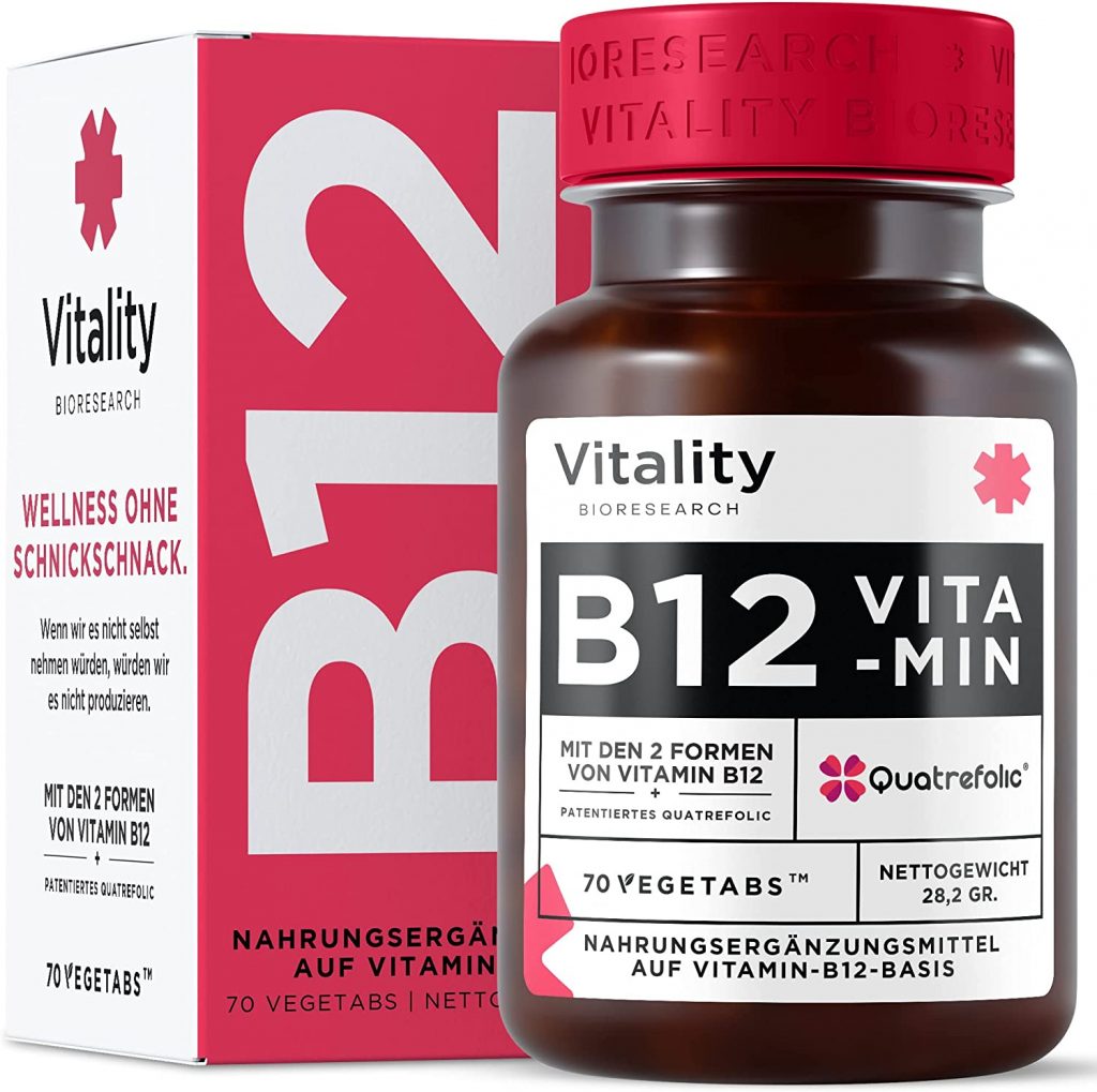 Vitality Bioresearch Vitamin B12 – Produktabbildung